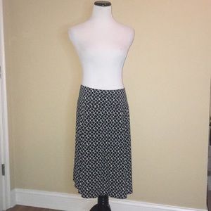 Sag Harbor Stretch Women Plus XL Black/White Skirt